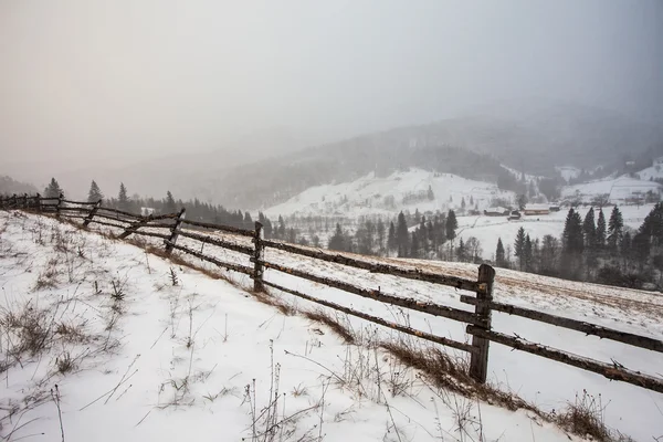 清雪风暴在洛矶山脉 — 图库照片