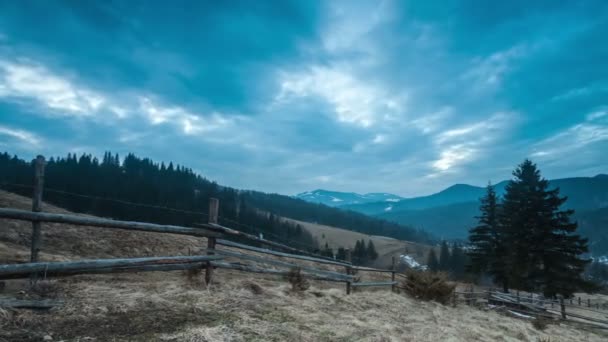 Perfecto paisaje de montaña Time Lapse — Vídeo de stock