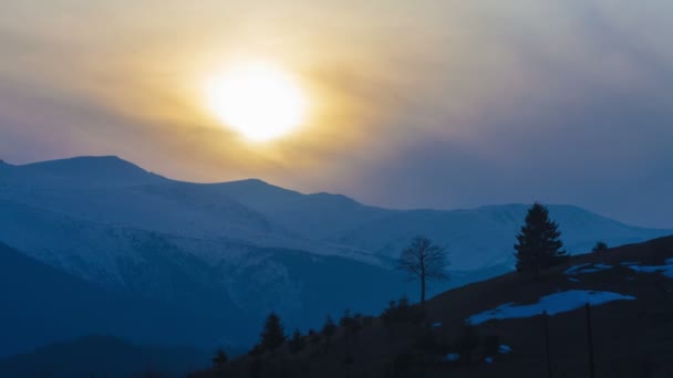 Τέλεια βουνό τοπίο χρονική — Αρχείο Βίντεο