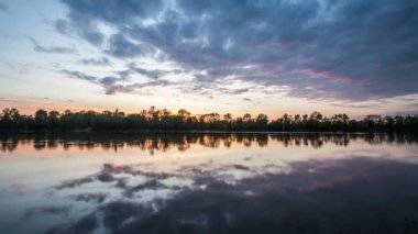 güzel gün batımı, hızlandırılmış, dolly atış