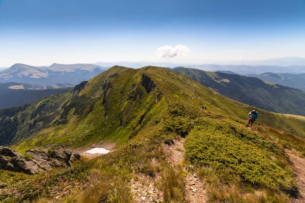 Красиві гори пейзаж у Карпатський — стокове фото