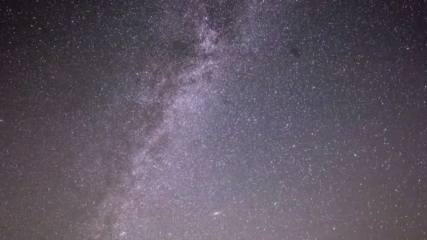 Астро Time Lapse галактики Чумацький шлях — стокове відео