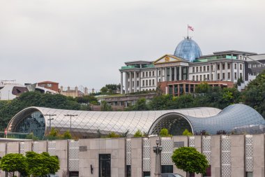 TBILISI, GEORGIA - JULY 28: The main Office of the President on July 28., 2015 in Tbilisi. The office  is located on the left bank of the Kura River, in the Avlabari district.