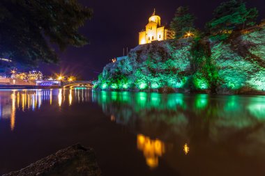 Tiflis, Gürcistan - 28 Temmuz 2015: Tiflis, Gürcistan mimarisi. Tbilisi başkenti ve en büyük şehir Geogia 1,5 milyon kişi nüfusa sahip olduğunu