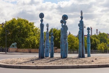 Tiflis, Gürcistan - 28 Temmuz 2015: Tiflis, Gürcistan mimarisi. Tbilisi başkenti ve en büyük şehir Geogia 1,5 milyon kişi nüfusa sahip olduğunu