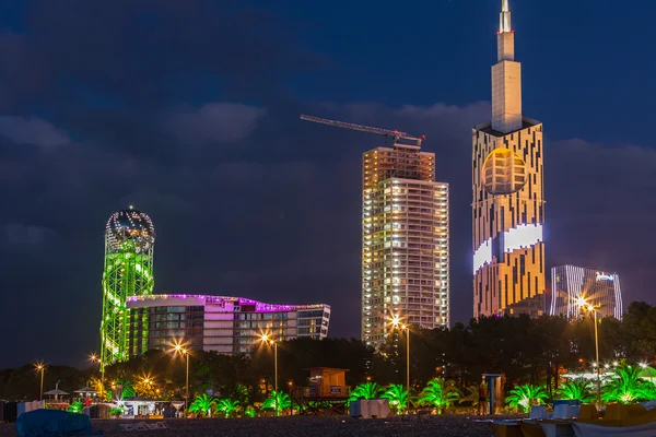 BATUMI, GEORGIA - JULY 29: New building of Batumi Technological Universityt on July 22, 2015 in Batumi, Georgia. This building is the tallest in the Caucasus region