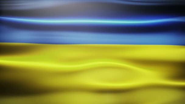 Flagge der Ukraine — Stockvideo