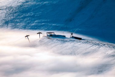 Bulutların üstünde zirveleri