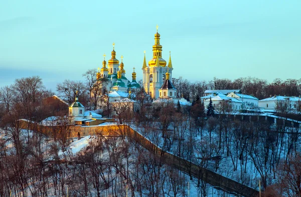 Kyjevskopečerská lávra v zimě — Stock fotografie