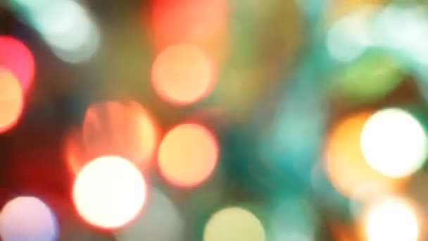Luzes de Natal piscadas aleatórias — Vídeo de Stock