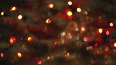 Noel ve yeni yıl dekorasyon. Soyut Bokeh tatil arka plan bulanık.