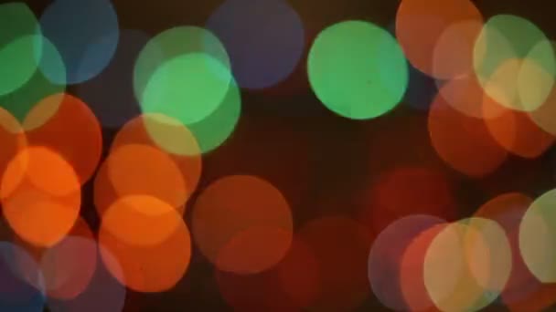 Christmas and New Year Decoration. Abstract Blurred Bokeh Holiday Background. — Stock Video