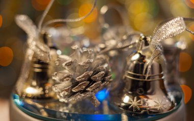 Tatil dekorasyon ile Xmas veya yeni yıl kompozisyon