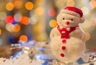 Tatil dekorasyon ile Xmas veya yeni yıl kompozisyon