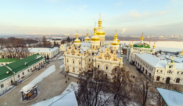 Києво-Печерська Лавра взимку — стокове фото