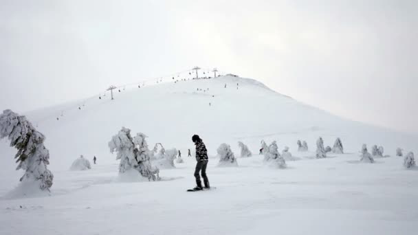 Гірськолижний курорт, Hd — стокове відео