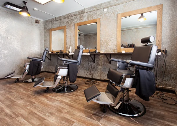 Trzy miejsca pracy dla fryzjerzy — Zdjęcie stockowe