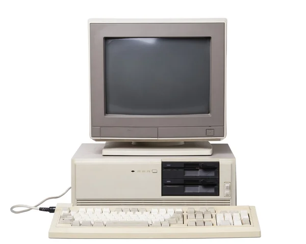 Computador pessoal velho. — Fotografia de Stock