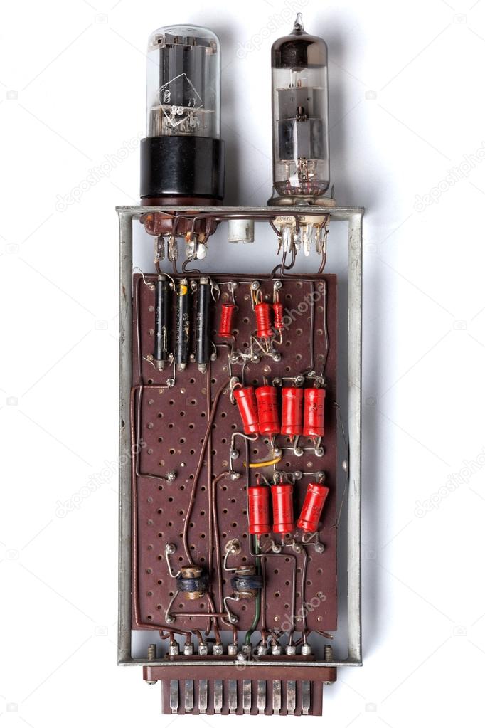 The analog memory element (1 bit) in the vacuum tubes of the old