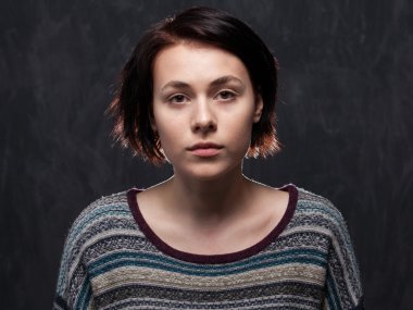  Saç kesimi olan kadın