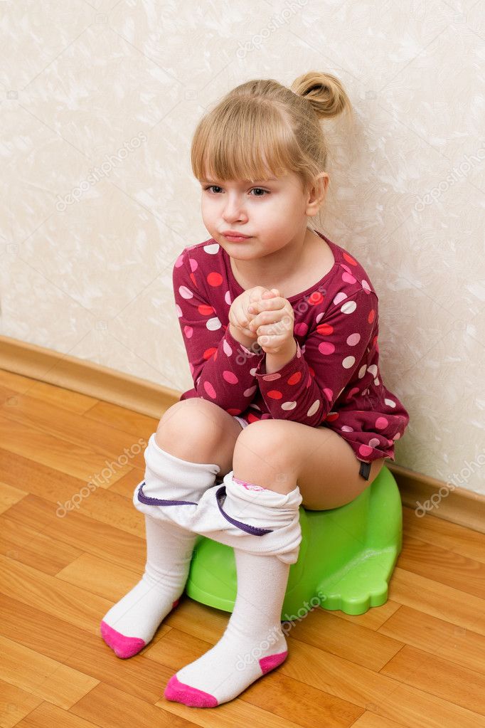 Little Girl Potty Peeing