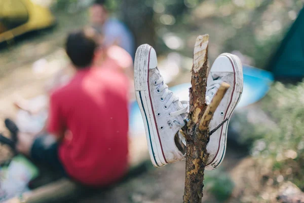 Sneakers sporche primo piano — Foto Stock