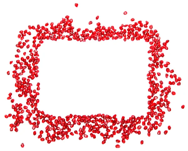 Frame of ripe pomegranate — Stock Photo, Image