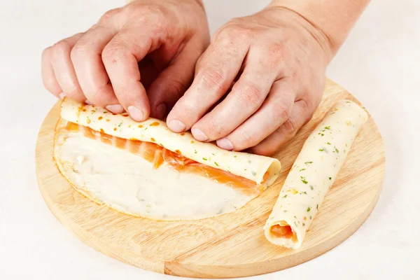 pide rulo hazırlanması