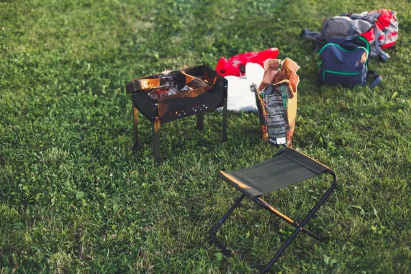 Grill w podróży — Zdjęcie stockowe