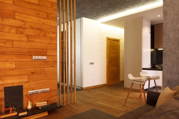 Elegante apartamento de madera —  Fotos de Stock