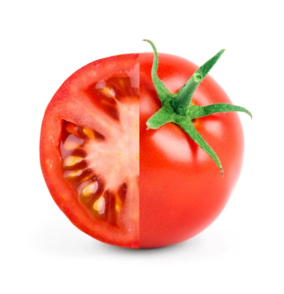 Tomato on white — Stock Photo, Image