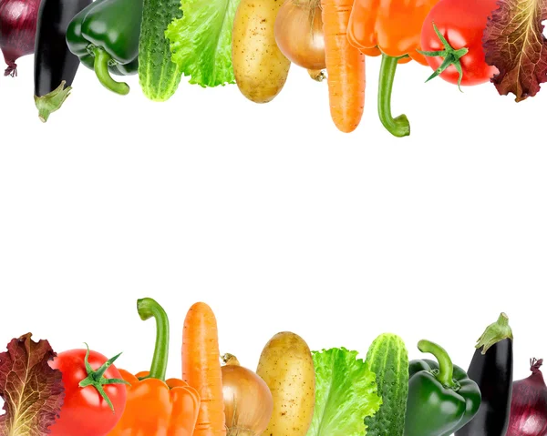 Vegetables on white — Stock Photo, Image