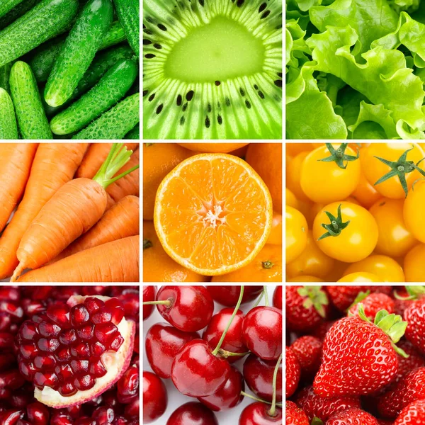 Background Fruits Vegetables Berries — Stock Photo, Image