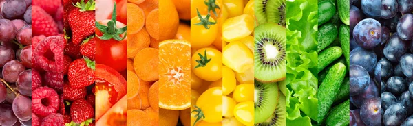 Background Fruits Vegetables Berries Fresh Food — Stock Photo, Image