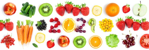 Gyümölcsök Zöldségek 2021 Készült Gyümölcsök Zöldségek Fehér Háttér Egészséges Étel — Stock Fotó