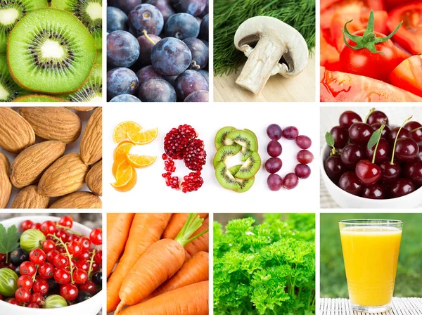 Background Delicious Food White Background Fruits Vegetables Healthy Food — Stock Photo, Image