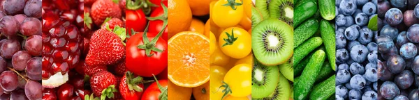 Ιστορικό Φρούτων Λαχανικών Και Μούρων Νωπά Τρόφιμα — Φωτογραφία Αρχείου
