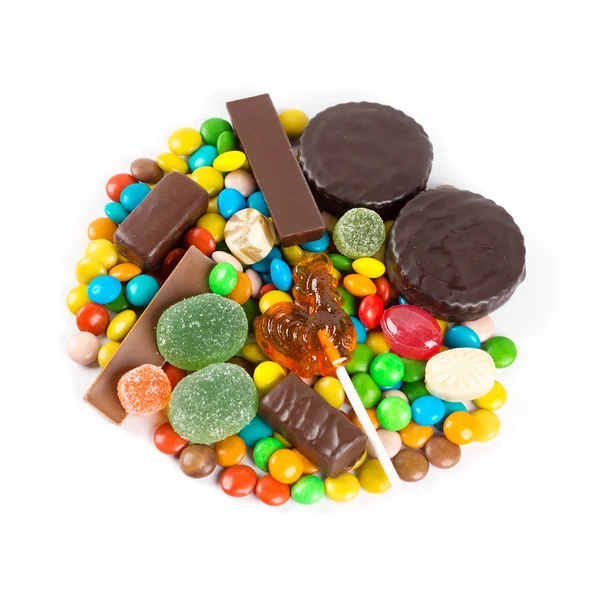 Renkli tatlı şekerler — Stok fotoğraf