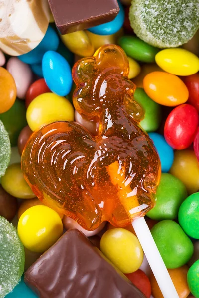 Renkli tatlı şekerler — Stok fotoğraf