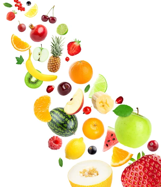 Fresh healthy fruits collection — Stock Photo, Image
