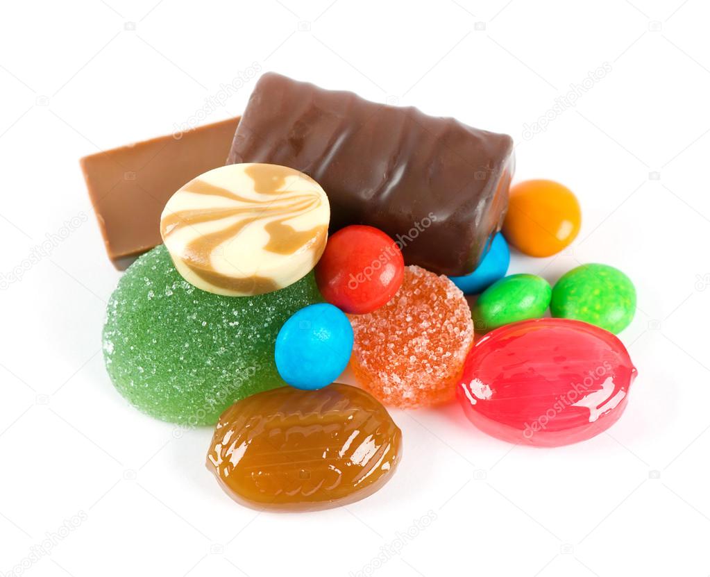 Mixed colorful sweet candies