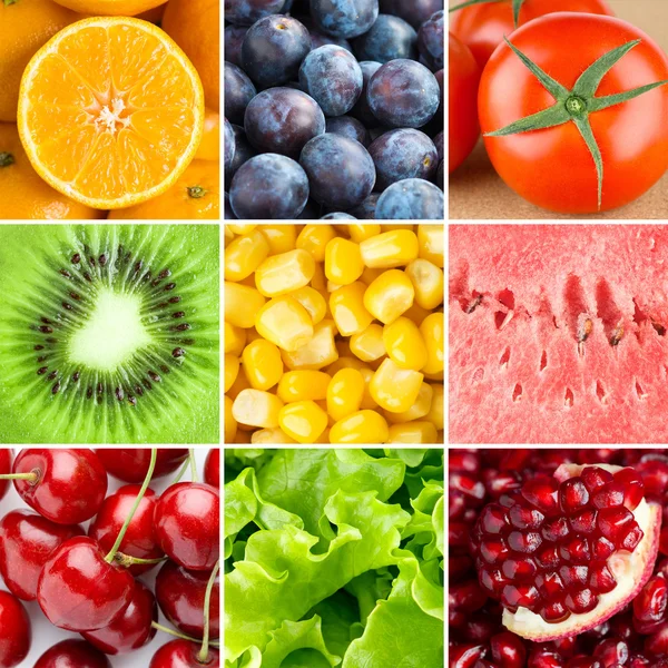 Healthy fresh food background — Stock Photo, Image