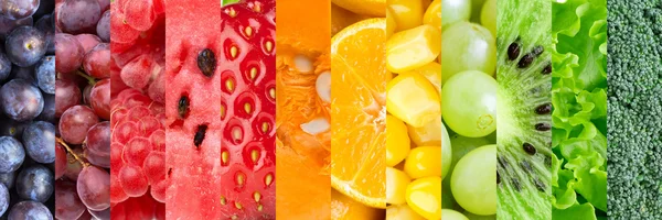 Frutta e verdura sfondo — Foto Stock