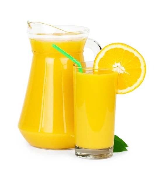 Sürahi taze portakal suyu — Stok fotoğraf