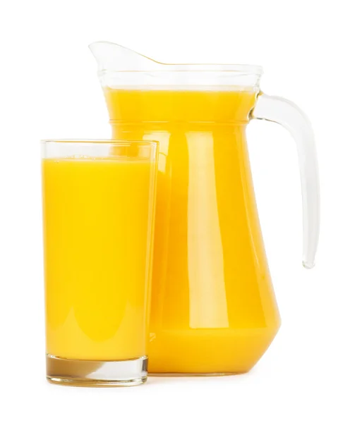 Świeżego soku pomarańczowego w dzban — Zdjęcie stockowe