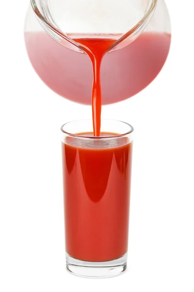Glas tomatjuice — Stockfoto
