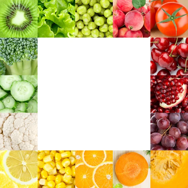 Fresh fruits and vegetables — Stock Photo, Image