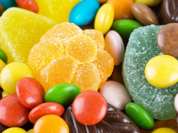 Colorful candies background — Stock Photo, Image