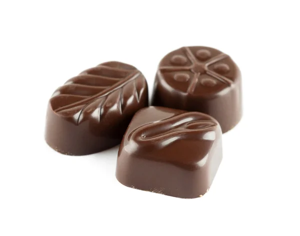 Verschillende chocolade snoepjes — Stockfoto