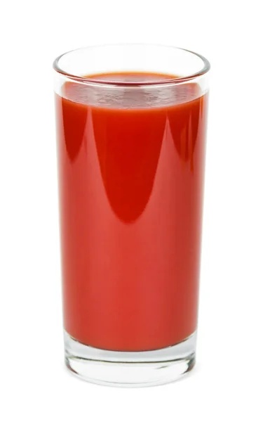 Jugo de tomate en un vaso — Foto de Stock